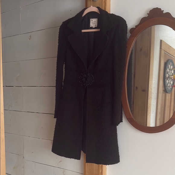 Nanette Lepore Jackets & Blazers - nanette lepore coat brown/black medium